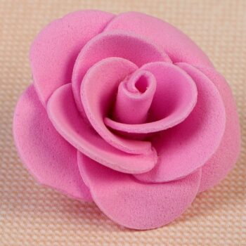 Цветок свадебный из фоамирана ручная работа маленькие D-3 см, 10 шт, цвет розовый