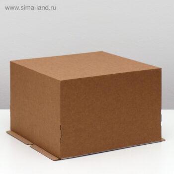 Коробка крафт, кондитерская упаковка, 30*30*20см