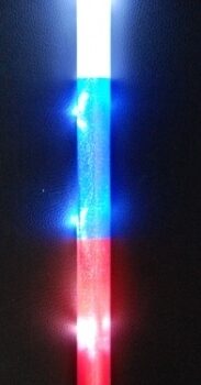 Палочка 'Россия' трёхцветная светящаяся, батарейки в комплекте, 49см
