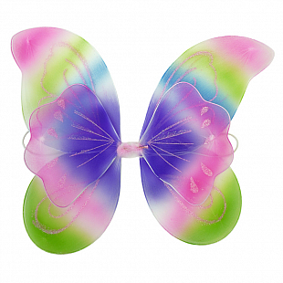 Крылья бабочки 40*46см разноцветные неон