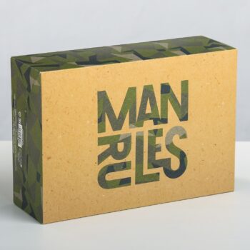 Складная коробка 'Man rules'