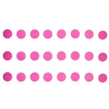Гирлянда Круги микс ярко-розовый 2,1м