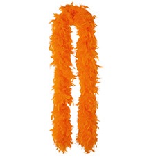 Боа (шарф-перо) оранжевое 1,8 м.