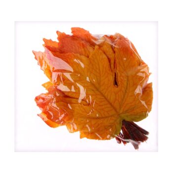 Набор кленовые листья 15шт 9*11см желто-оранжевый