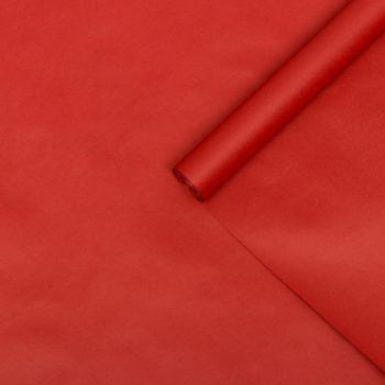 Бумага упаковочная крафт 0,7*10м красная двустороняя