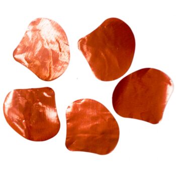 Конфетти Лепестки роз 5см красное металлик 20гр