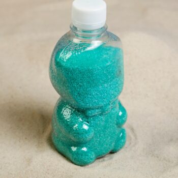 Песок цветной 'Бирюзовый' 500 гр, в бутылке (цвет может незначительно отличаться от фото)