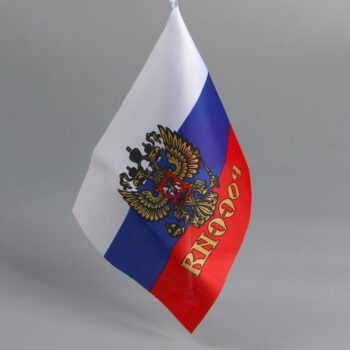 Флаг Россия с гербом 20*28см
