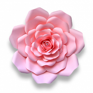 Цветок д/декора нежно-розовый 30см 1шт