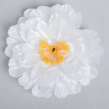 Цветы искусственные для декора, цвет белый. 30,5*23*8см, 1шт