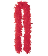 Боа (шарф-перо) красное 1,8 м.