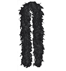 Боа (шарф-перо) черное 1,8 м.