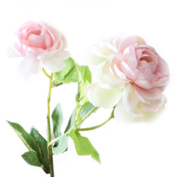 Роза 42см розовая из ткани