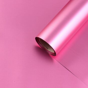 Пленка для цветов Металл 58см*5м Розовый