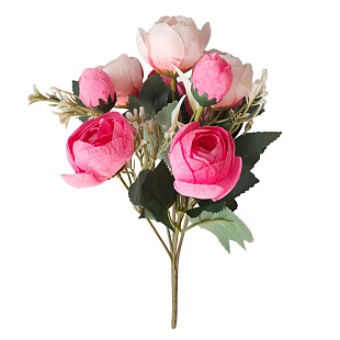 Букет Розы 9 бутонов 31см розовый