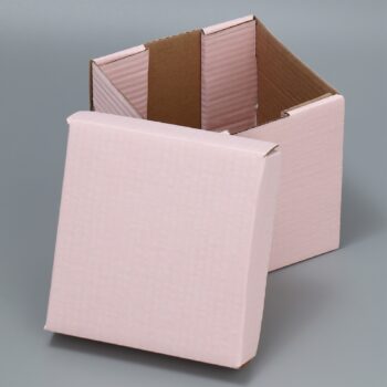 Коробка складная 15*15*15см розовая
