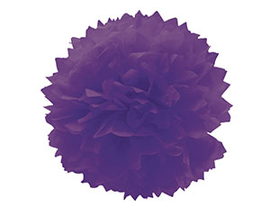 Помпон бумажный фиолетовый 40см