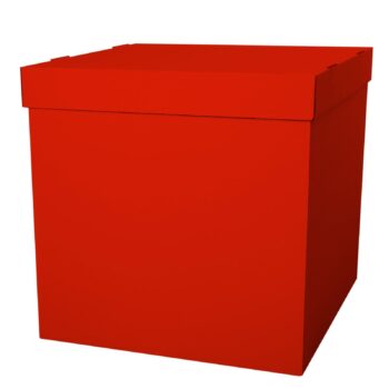 Коробка для шаров красная, 60*60*60см