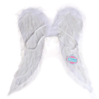 Крылья ангела 50*50см перьевые белые