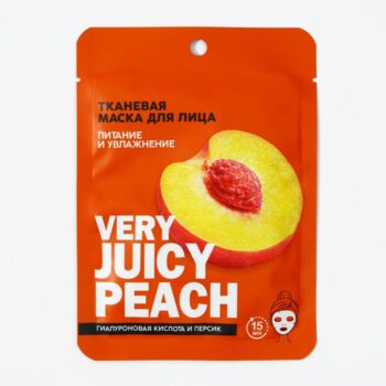 Маска тканевая д/лица Very juicy peach 25мл персик