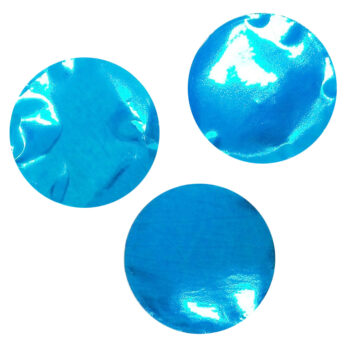 Конфетти Круг 3см синий металлик 20гр
