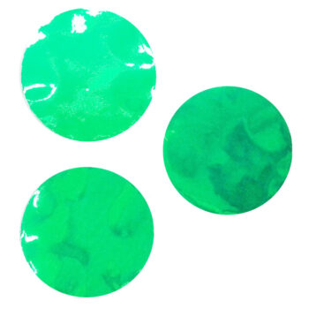 Конфетти Круг 3см зеленый металлик 20гр