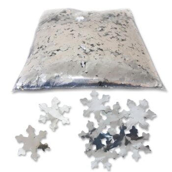 Конфетти Снежинка 4,5см серебро металлик 1гр