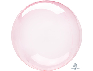 Шар прозрачный 'Bubble'. Без рисунка, кристалл, цвет темно-розовый (Darc Pink)