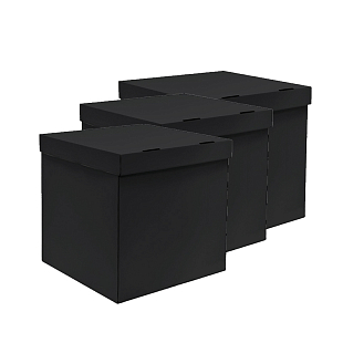 Коробка для шаров черная, 70*70*70см