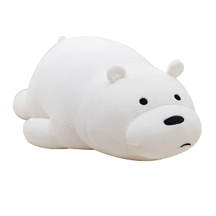 Игрушка мягкая Белый медведь-батон 35см