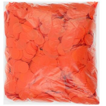 Конфетти 'Круг оранжевая бумага'. 2,5 см. 500г.