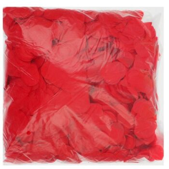Конфетти 'Круг красная бумага'. 2,5 см. 500г.