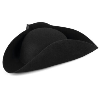 Шляпа-треуголка Классическая черная фетр