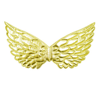Крылья ангела 40*20см золотые текстиль